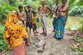 মোটরসাইকেলের ধাক্কায় আহত মেছোবাঘকে পিটিয়ে হত্যা