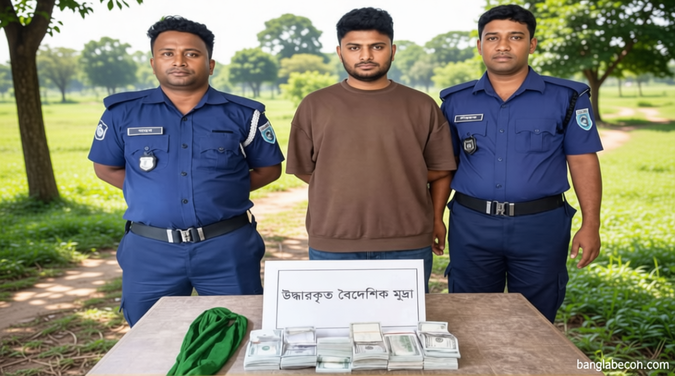 চেকপোস্টে তল্লাশিতে বিপুল পরিমাণ ডলার উদ্ধার