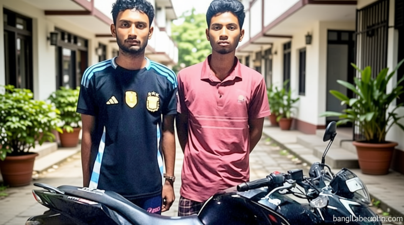 চুয়াডাঙ্গায় মোটরসাইকেল চোরচক্রের ২ সদস্য গ্রেপ্তার