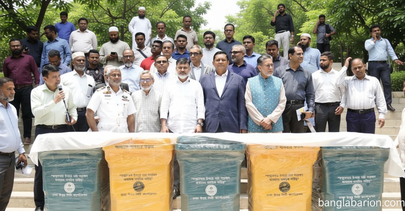সবুজ ও হলুদ বিন: উৎসস্থলে বর্জ্য পৃথকীকরণে ডিএনসিসির অভিযান | সংবাদ
