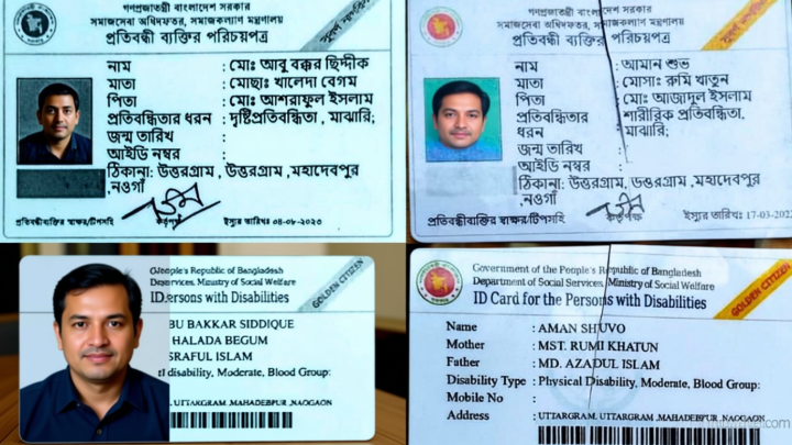 টাকা দিলেই মিলছে প্রতিবন্ধী ভাতার কার্ড