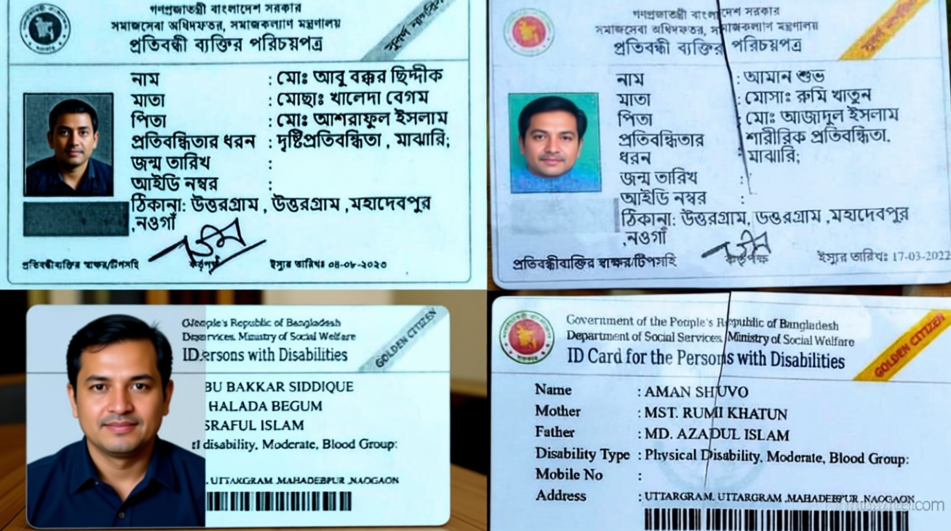 টাকা দিলেই মিলছে প্রতিবন্ধী ভাতার কার্ড