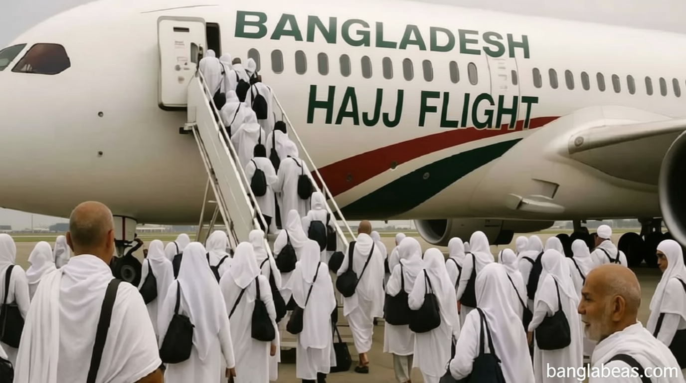 সৌদি পৌঁছেছেন ৫৫,২৯৮ হজযাত্রী