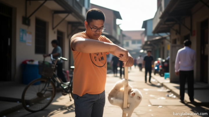 শ্রীমঙ্গলে উদ্ধার লজ্জাবতী বানর