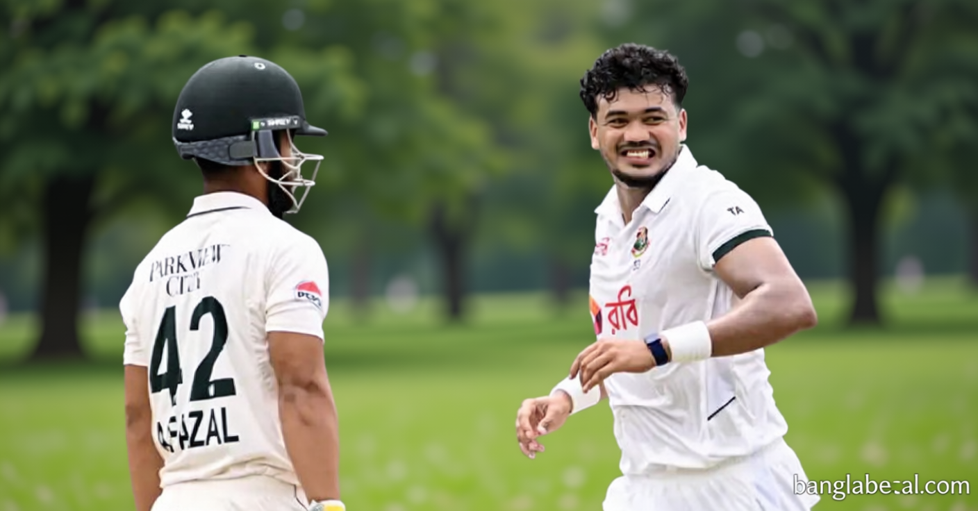 দ্বিতীয় দিনের প্রথম সেশন বাংলাদেশের, কঠিন চাপে পাকিস্তান | সংবাদ