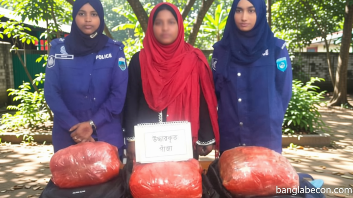 কুড়িগ্রামে ১২ কেজি গাঁজাসহ তরুণী গ্রেপ্তার