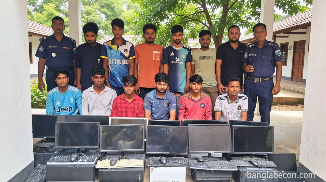 নওগাঁয় অনলাইন জুয়ার মূল হোতাসহ গ্রেপ্তার ১৫