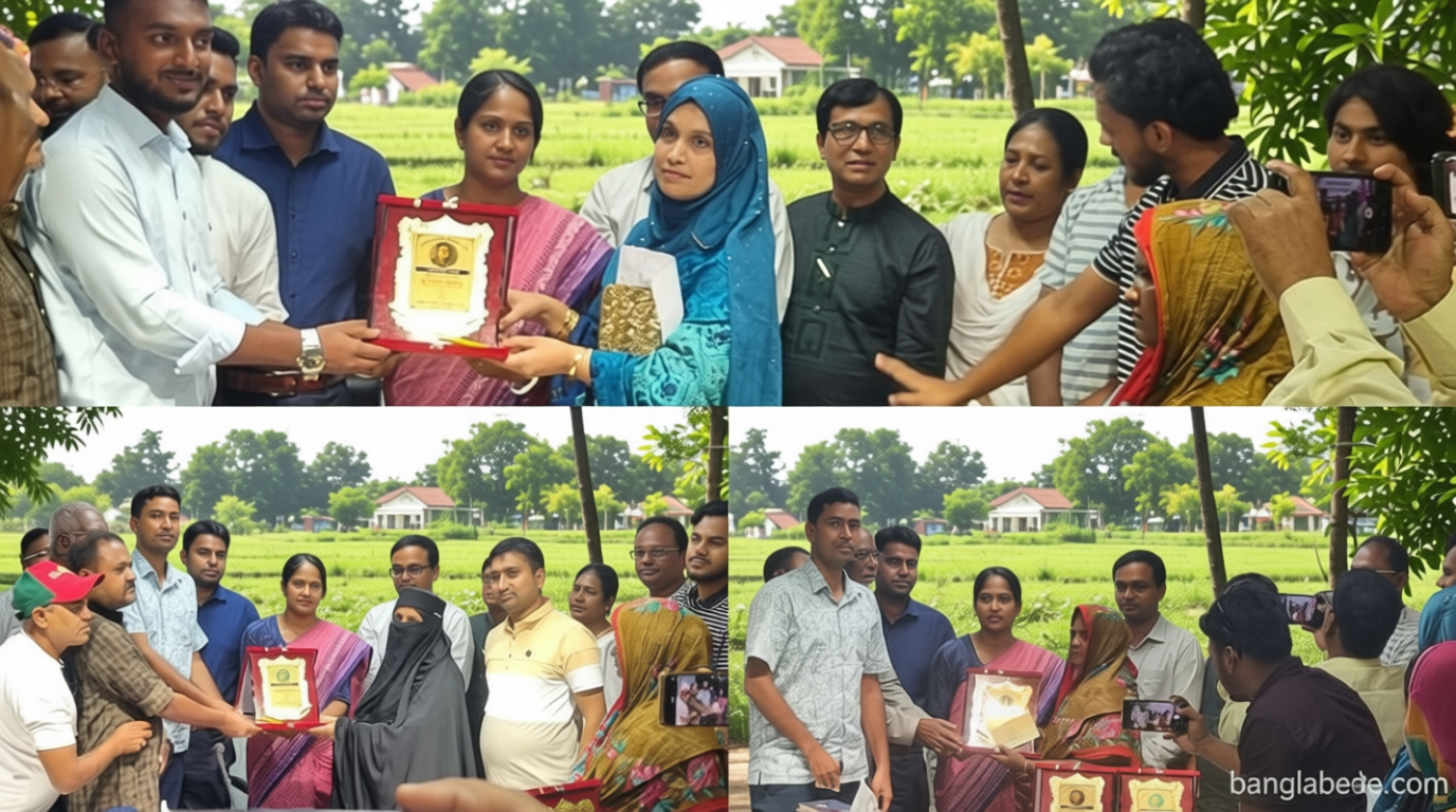 গোয়ালন্দে ব্যতিক্রমী আয়োজনে সেরা ৩ পুত্রবধূকে বিশেষ সম্মাননা