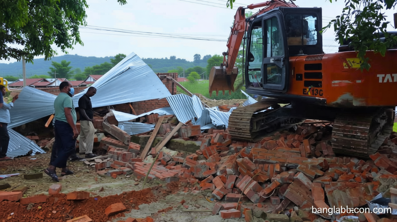ফরিদপুরে সওজের ৭ কোটি টাকার জমি উদ্ধার