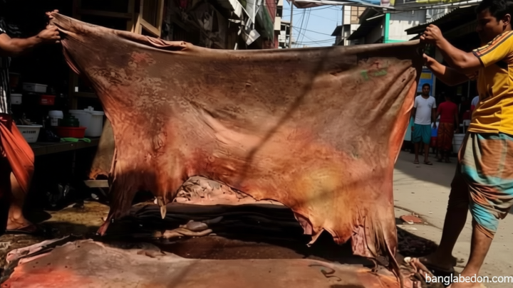 গ্রামে ঈদ এবং কোরবানির চামড়া