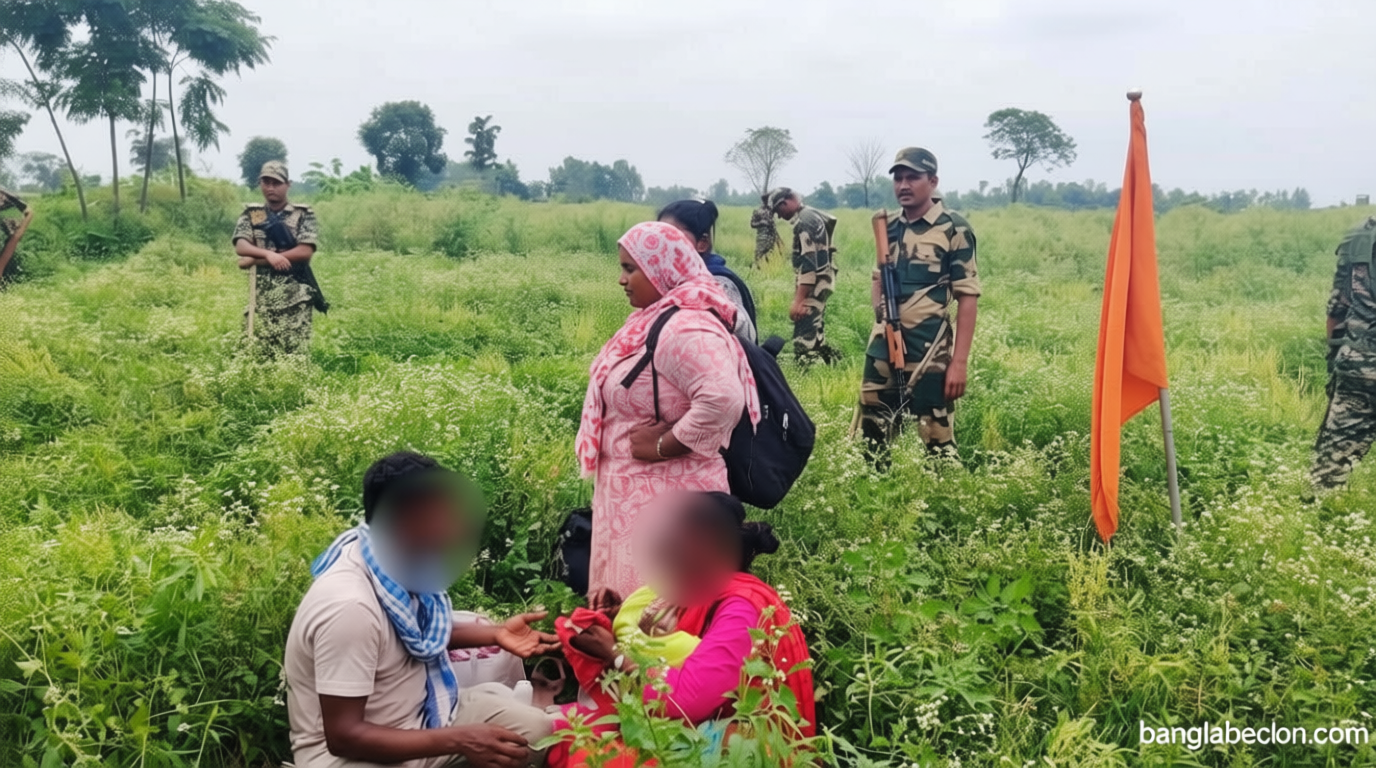 লালমনিরহাটে পুশইন চেষ্টায় ব্যর্থ হয়ে ৩৩ জনকে ফিরিয়ে নিল বিএসএফ