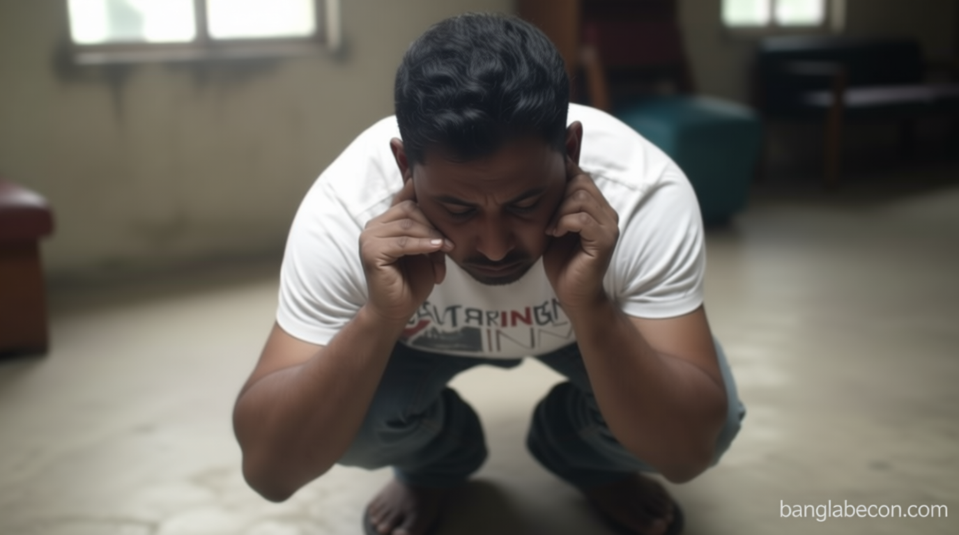 মায়ের মরদেহ আটকে ছেলেকে ‘কান ধরে উঠবস’