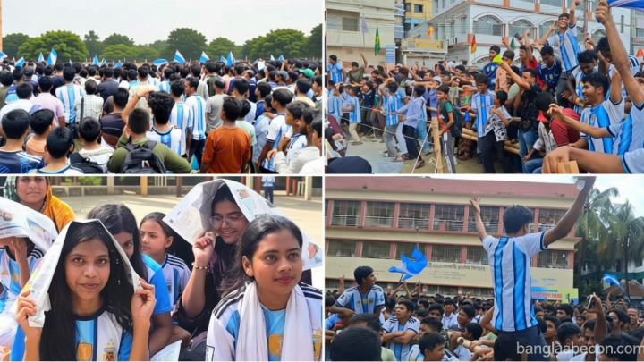 মেসির রেকর্ডে চাঁদপুরে সমর্থকদের বাঁধনহারা উল্লাস