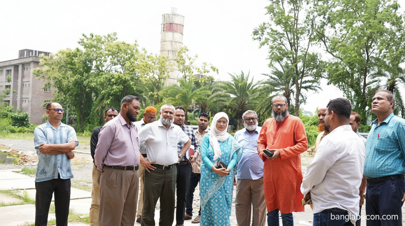 পরিকল্পনা কমিশনের পরিচালকের পবিপ্রবি’র উন্নয়ন প্রকল্প পরিদর্শন