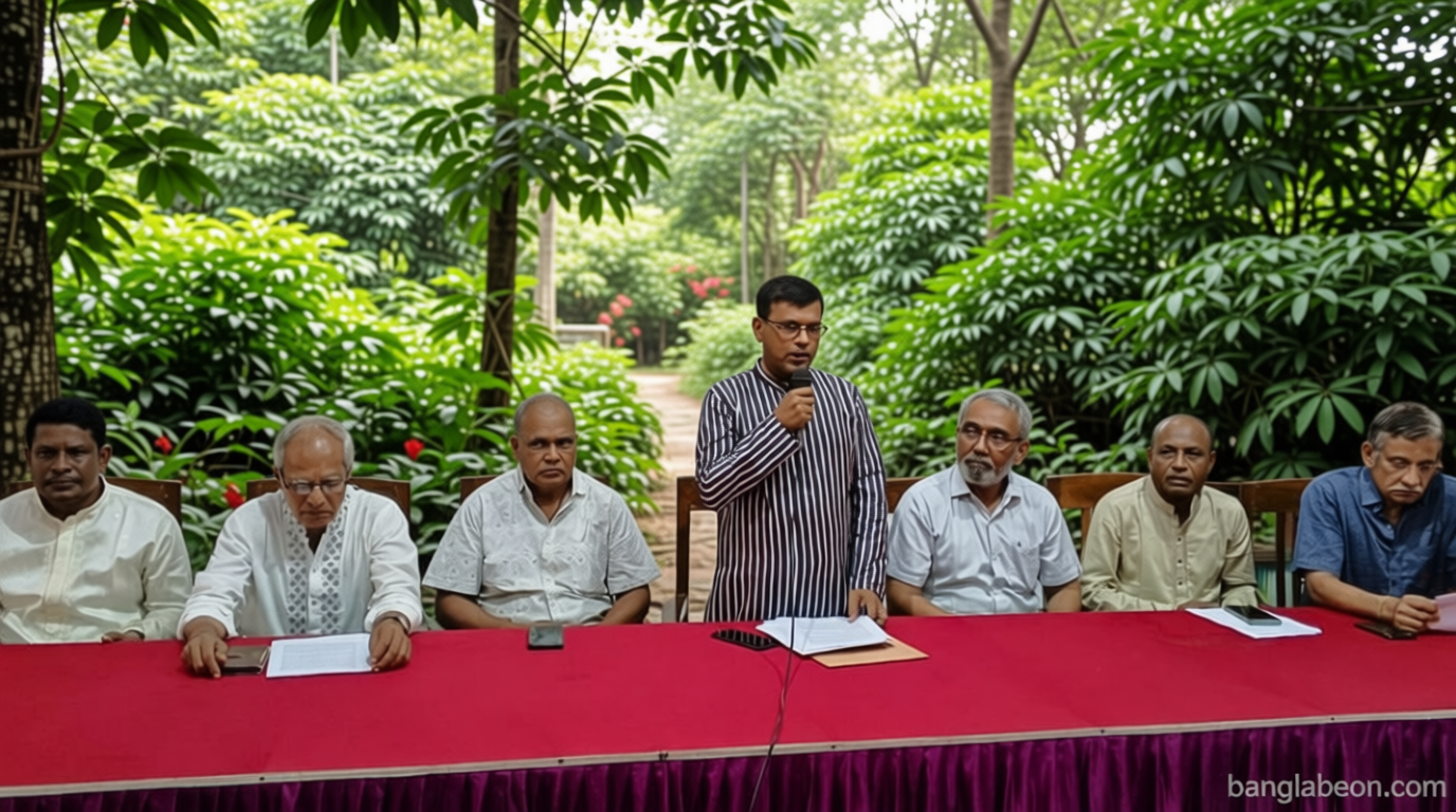 সুনামগঞ্জ বিজ্ঞান ও প্রযুক্তি বিশ্ববিদ্যালয়ে ভিসি অপসারণের দাবিতে সংবাদ সম্মেলন