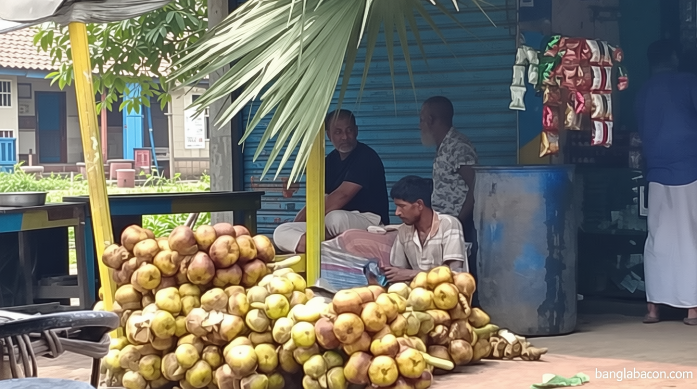 তীব্র গরমে স্বস্তি দিচ্ছে তালের কচি শাঁস