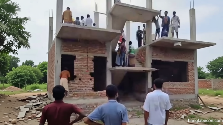 ভাঙায় মাদক কারবারির বাড়ি গুঁড়িয়ে দিল বিক্ষুব্ধ জনতা