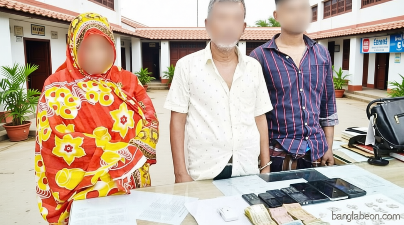মাদকসহ একই পরিবারের ৩ জন আটক