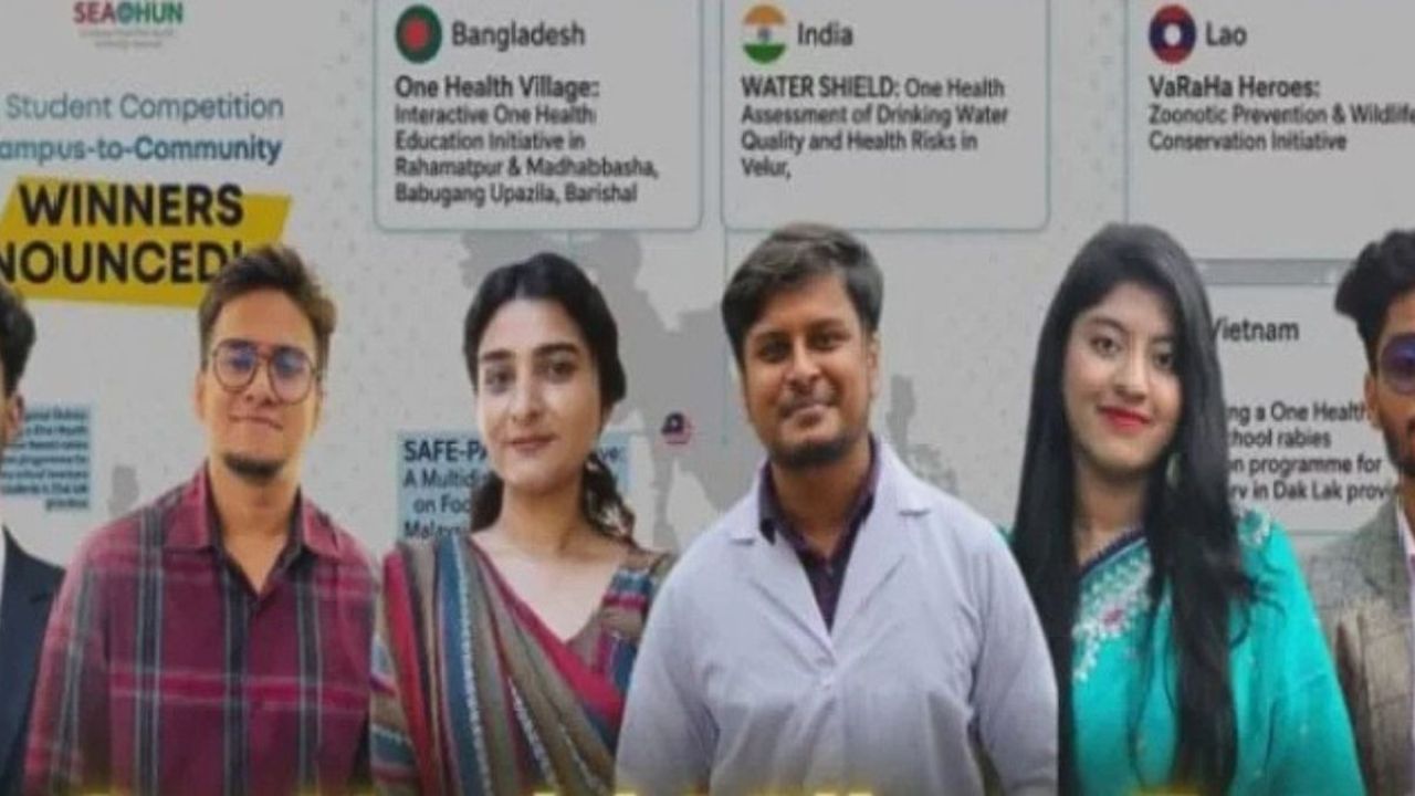আন্তর্জাতিক ওয়ান হেলথ প্রতিযোগিতায় চ্যাম্পিয়ন পবিপ্রবি