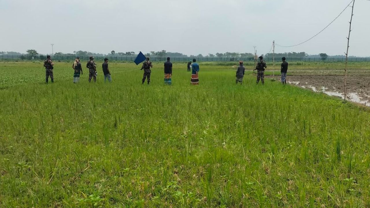 মহেশপুর সীমান্তে কঠোর নজরদারিতে বিজিবি