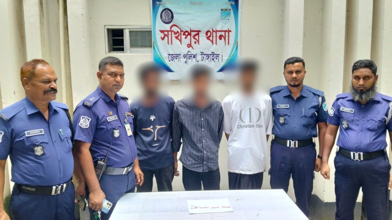 সখিপুরে ইয়াবাসহ ৩ মাদক কারবারি গ্রেপ্তার