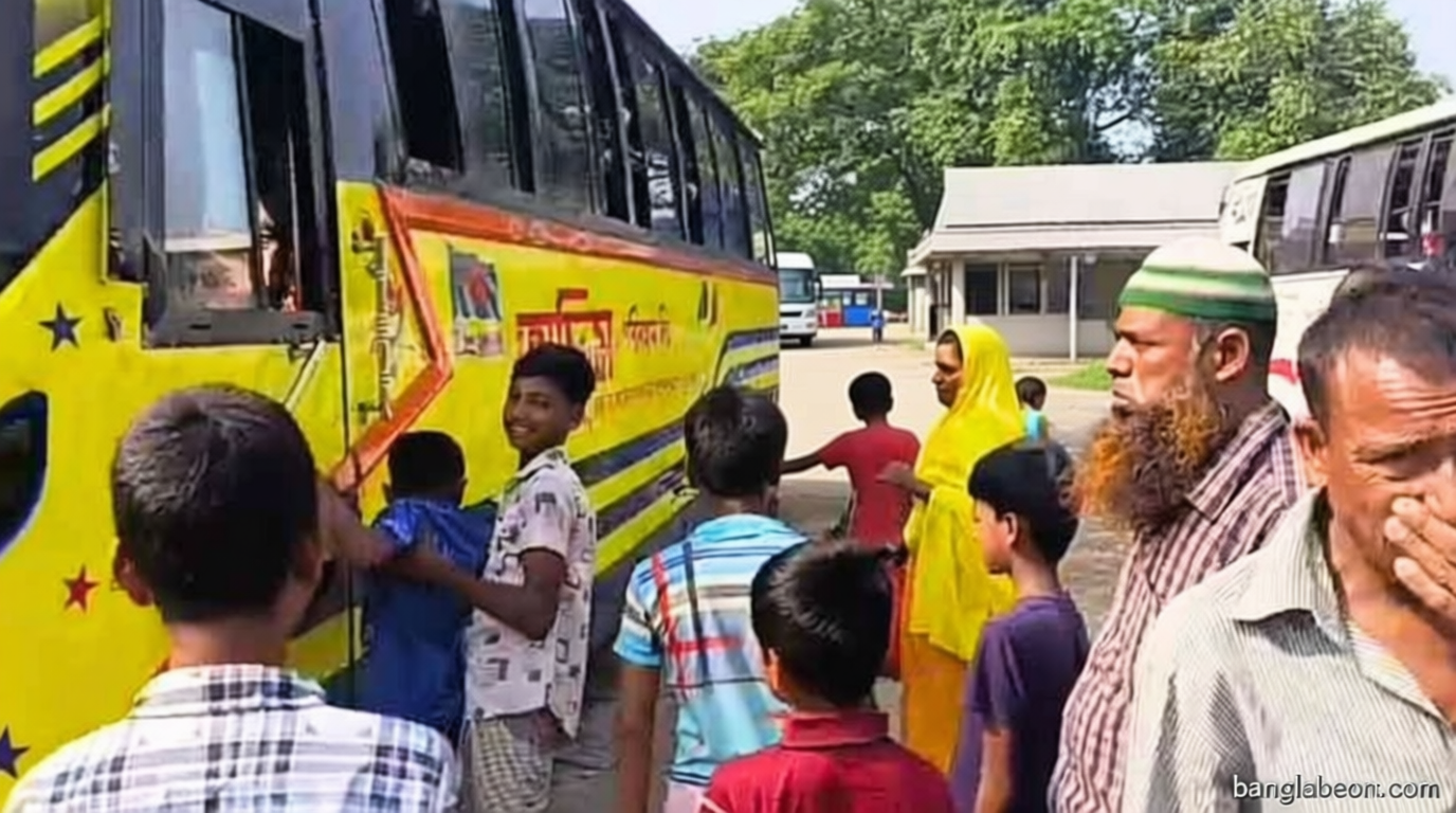 বাসের ভেতর শ্রমিকের মরদেহ লুকিয়ে রাখলেন সহকর্মীরা