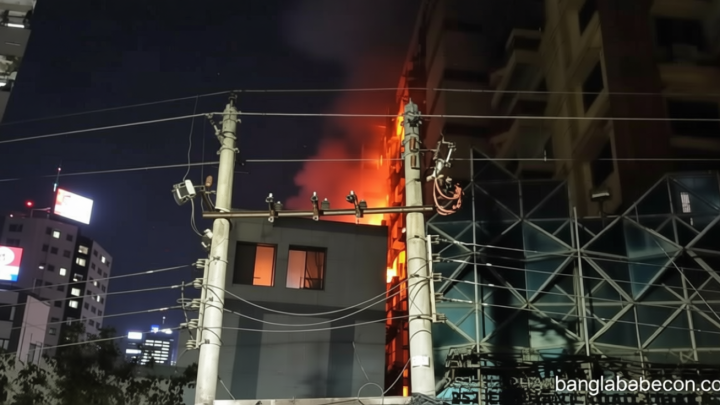 কাঁটাবনে ১৪ তলা ভবনে আগুন, নিয়ন্ত্রণে ফায়ার সার্ভিসের ২ ইউনিট | সংবাদ