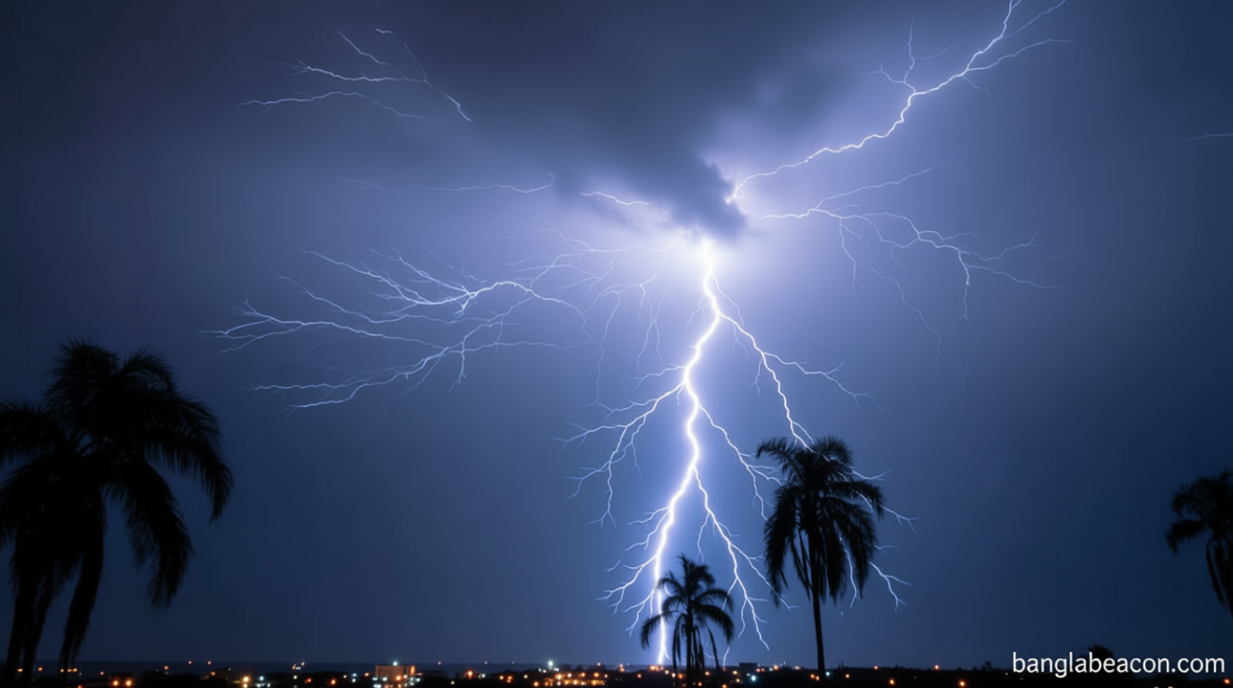 খেলার সময় বজ্রপাতে প্রাণ গেল দুই শিশুর