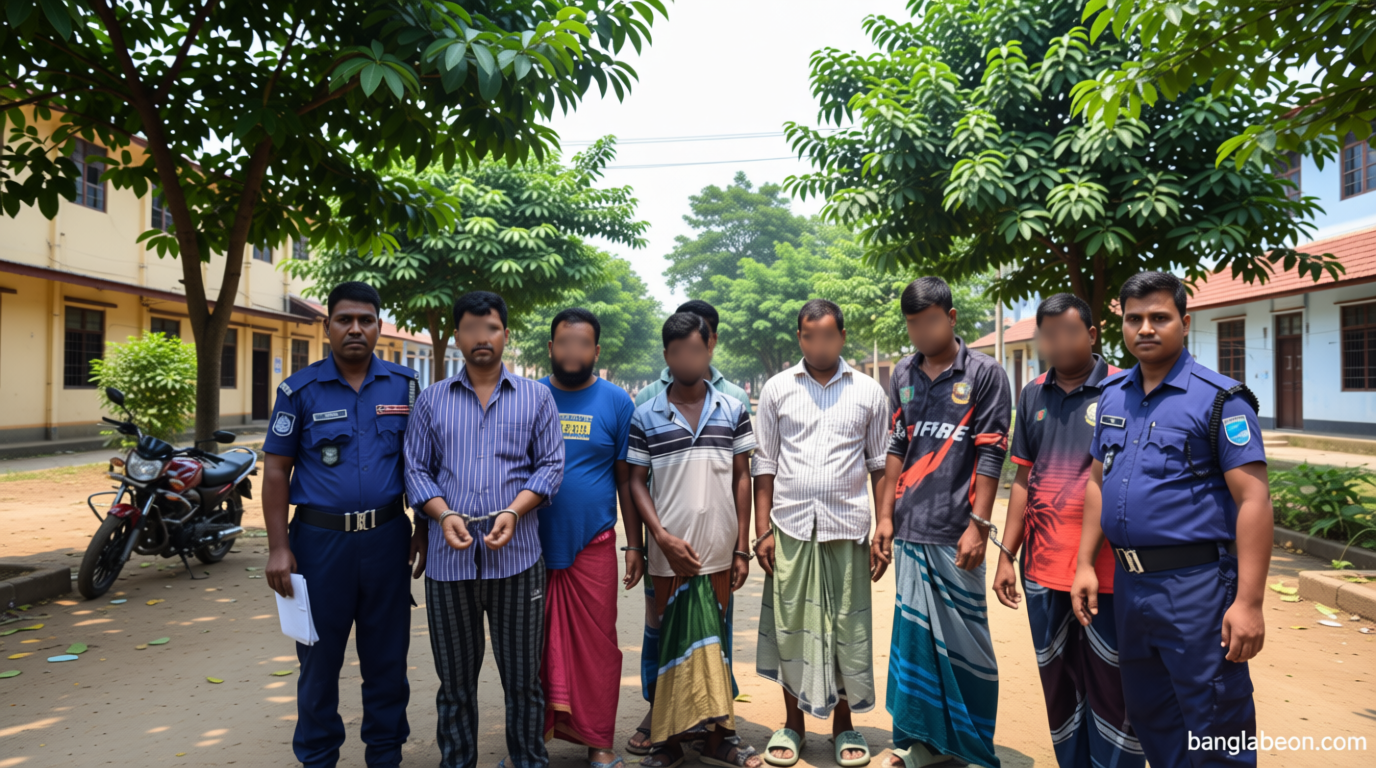 গোয়ালন্দঘাটে ওয়ারেন্টভুক্ত ৭ আসামি গ্রেপ্তার