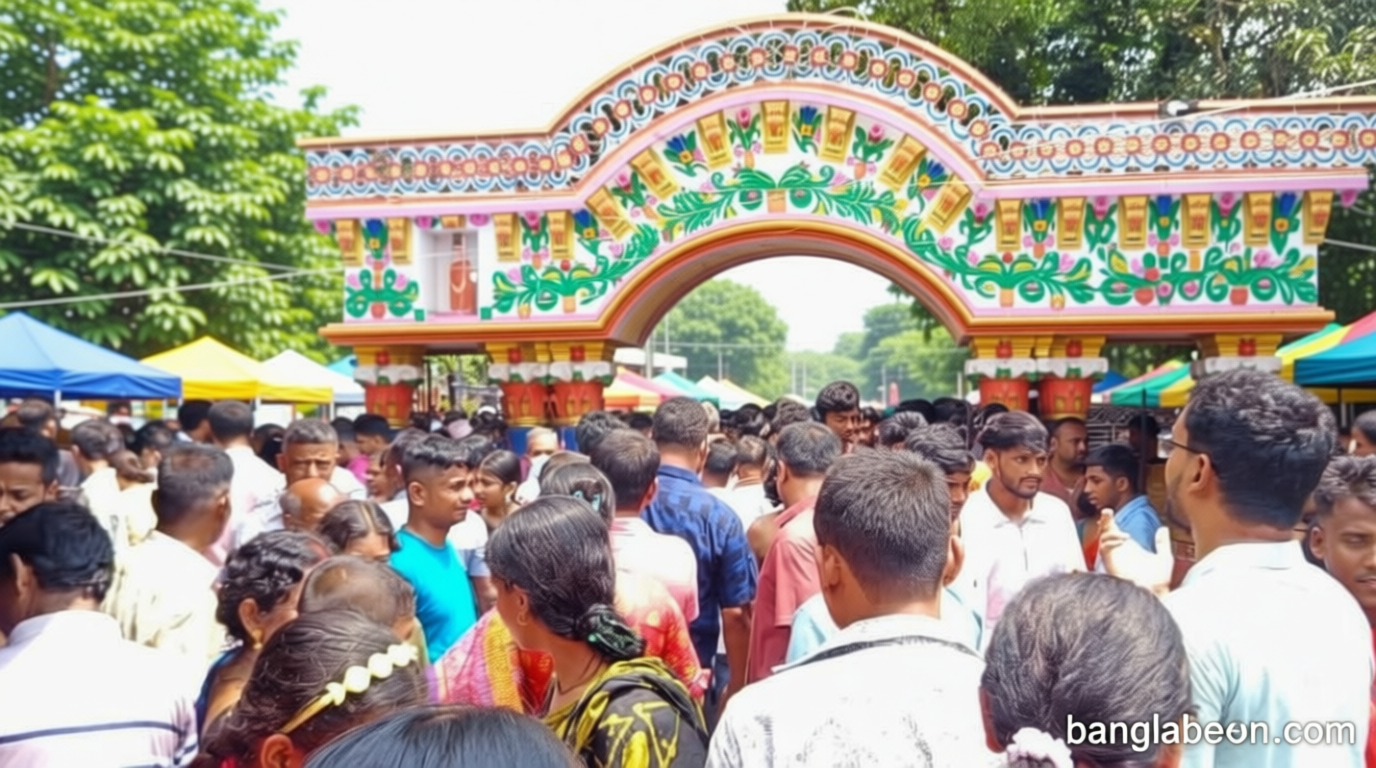 লোকনাথ ব্রহ্মচারীর তিরোধান উৎসব : দেশ-বিদেশের ভক্তদের পদচারণায় মুখর বারদী