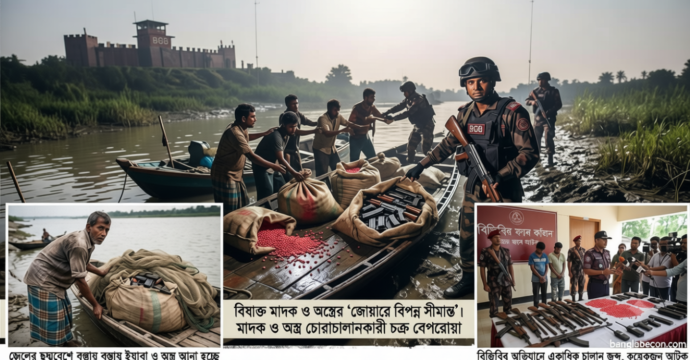 বিষাক্ত মাদক ও অস্ত্রের ‘জোয়ারে বিপন্ন সীমান্ত’ | সংবাদ