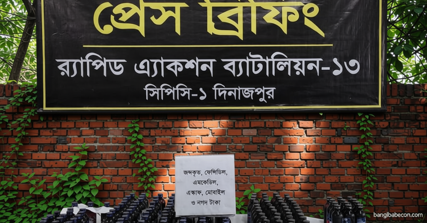 ঠাকুরগাঁওয়ে ১৮৮ বোতল মাদকসহ গ্রেপ্তার ১ | সংবাদ