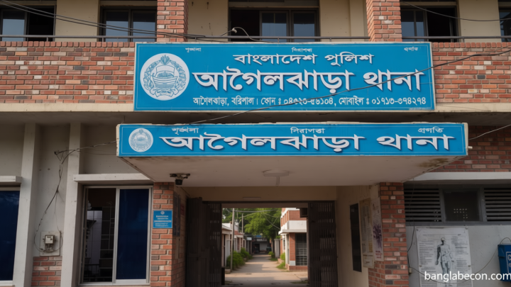 আসামির মৃত্যুর গুজবে আগৈলঝাড়া থানায় হামলা, গ্রেপ্তার ১৮