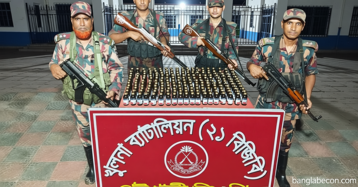 বেনাপোল সীমান্তে ২০৮ বোতল ভারতীয় সিরাপ জব্দ | সংবাদ