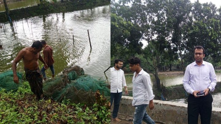 দেশীয় মাছ রক্ষায় মহেশপুরে নিষিদ্ধ জাল জব্দ | সংবাদ