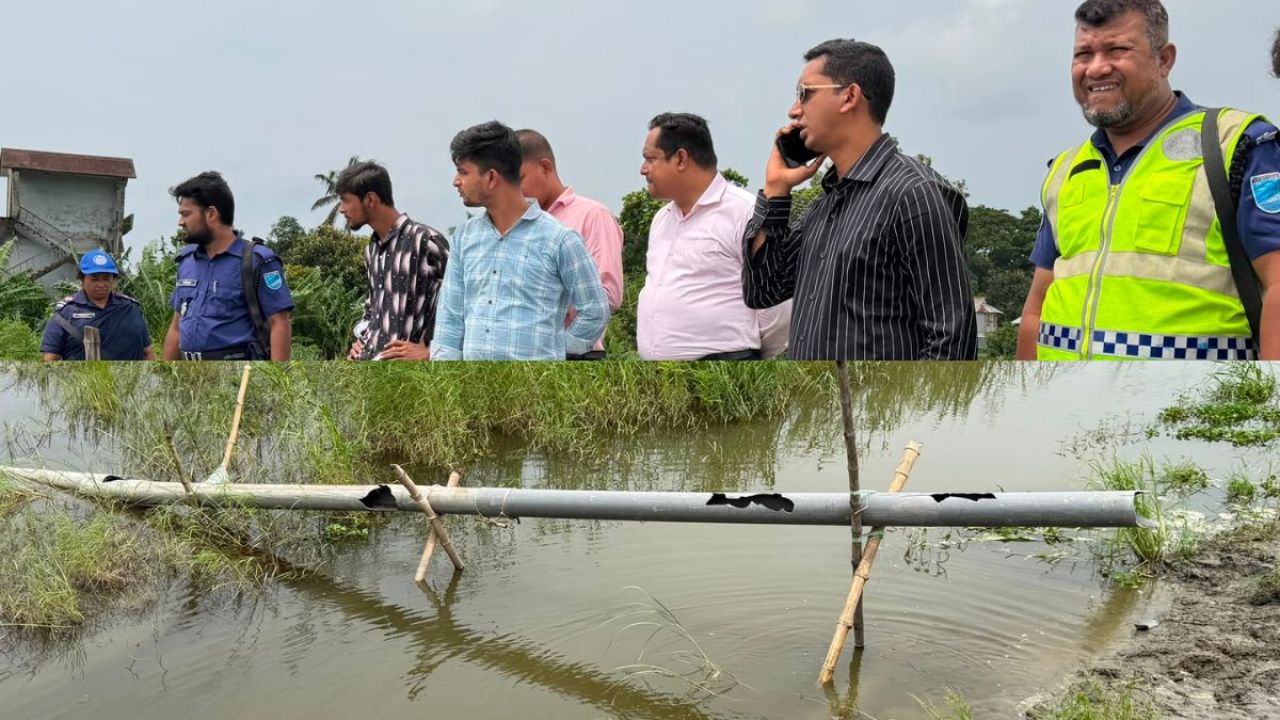 লৌহজংয়ে অবৈধ বালুর পাইপলাইন গুঁড়িয়ে দিল প্রশাসন