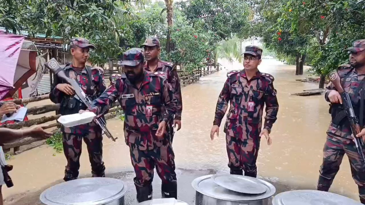 বন্যায় ১১ জেলায় বিজিবি মোতায়েন