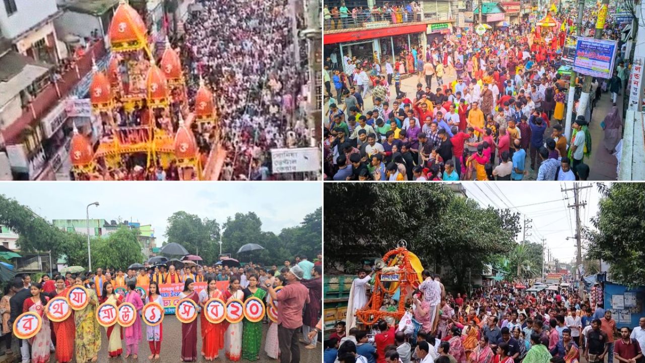 বর্ণাঢ্য আয়োজনে দেশজুড়ে জগন্নাথ দেবের রথযাত্রা