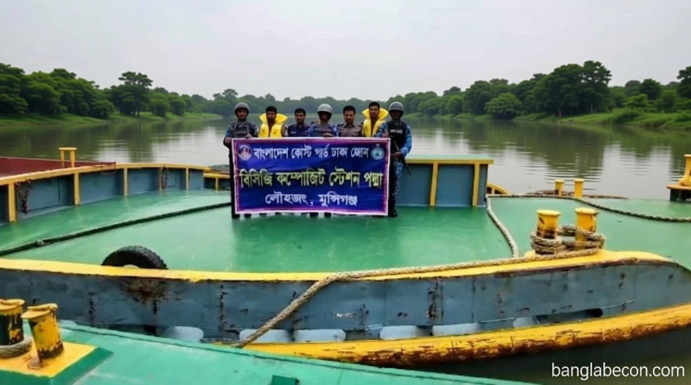 অবৈধ বালু উত্তোলনকালে হাতেনাতে আটক ১৩